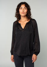 Load image into Gallery viewer, Black Metallic Blouse
