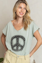 Load image into Gallery viewer, Mint Peace Shirt
