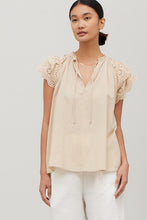 Load image into Gallery viewer, Sand Eyelet Blouse
