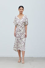 Load image into Gallery viewer, Checker Satin Midi Dress

