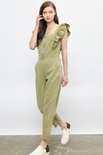 Load image into Gallery viewer, Olive Ruffle Jumpsuit
