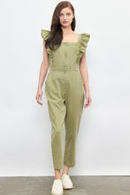Load image into Gallery viewer, Olive Ruffle Jumpsuit
