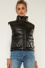 Load image into Gallery viewer, Black Puffer Vest
