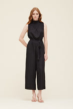 Load image into Gallery viewer, Black Satin Jumpsuit
