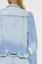 Load image into Gallery viewer, Princess Sleeve Denim Jacket
