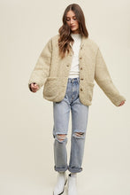 Load image into Gallery viewer, Olive Sherpa Jacket
