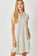 Load image into Gallery viewer, Striped Shirt Dress
