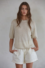 Load image into Gallery viewer, Oatmeal Leona Sweater Top
