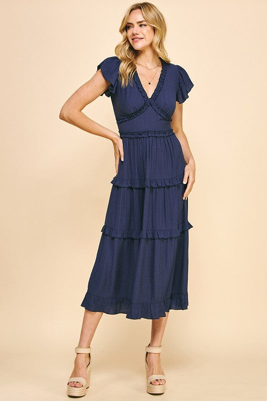 Deep Navy Maxi Dress