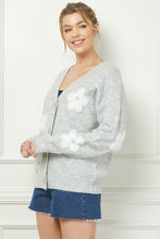 Load image into Gallery viewer, Grey Floral Sweater
