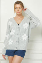 Load image into Gallery viewer, Grey Floral Sweater
