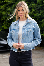 Load image into Gallery viewer, Pearl Denim Jacket
