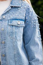 Load image into Gallery viewer, Pearl Denim Jacket
