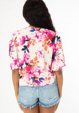 Load image into Gallery viewer, Fuchsia Floral Blouse
