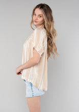 Load image into Gallery viewer, Striped Ruffle Blouse
