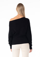 Load image into Gallery viewer, Black Boatneck Sweater
