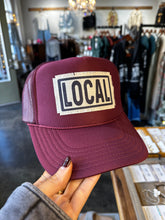 Load image into Gallery viewer, Maroon Local Trucker Hat
