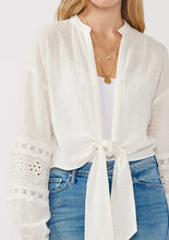 Load image into Gallery viewer, Gina Tie Front Blouse
