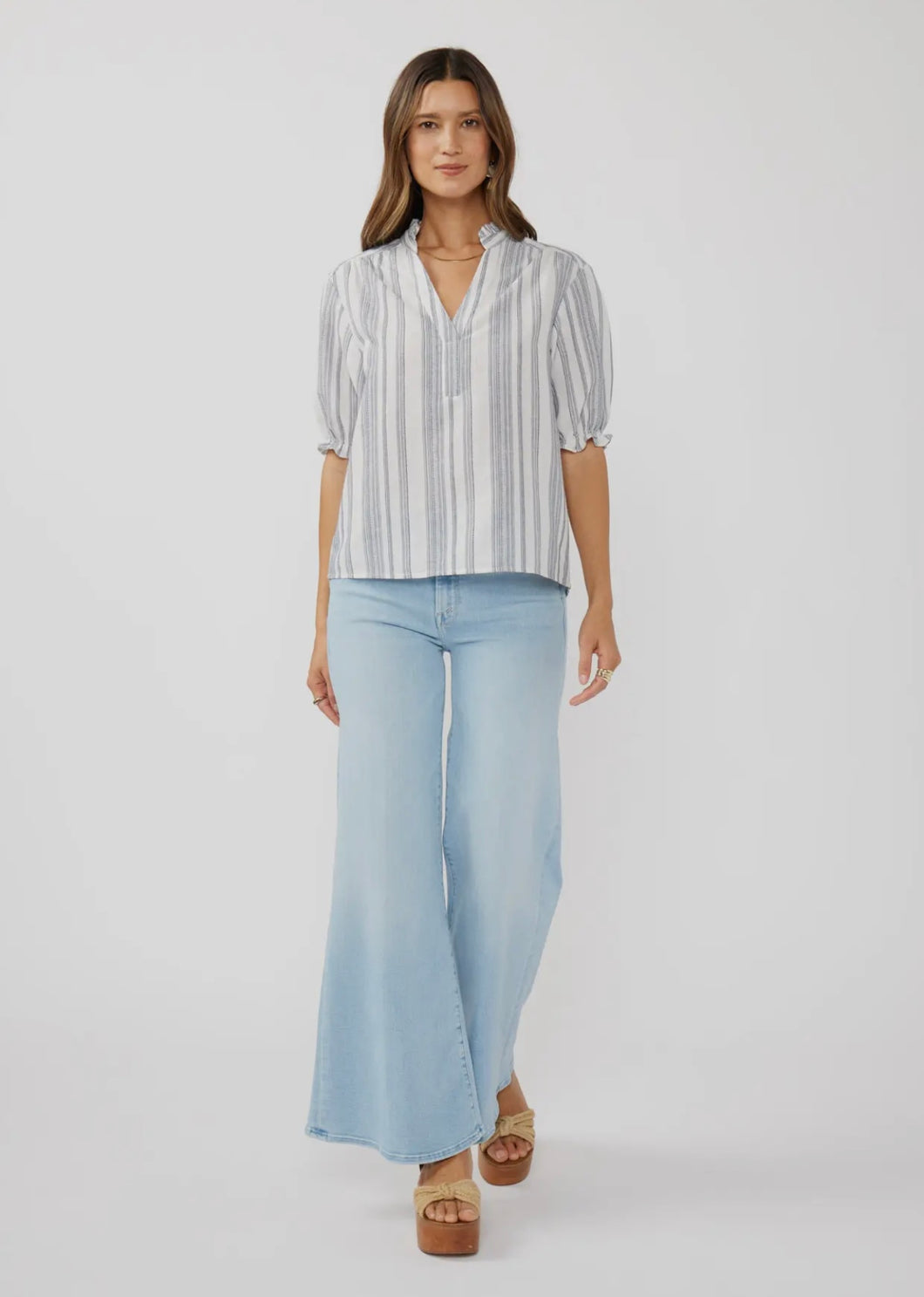 Blue Striped Blouse