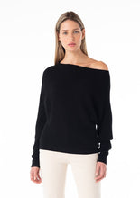 Load image into Gallery viewer, Black Boatneck Sweater
