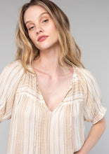 Load image into Gallery viewer, Striped Ruffle Blouse
