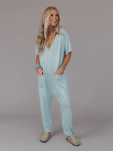 Load image into Gallery viewer, Seafoam Harem Jumpsuit
