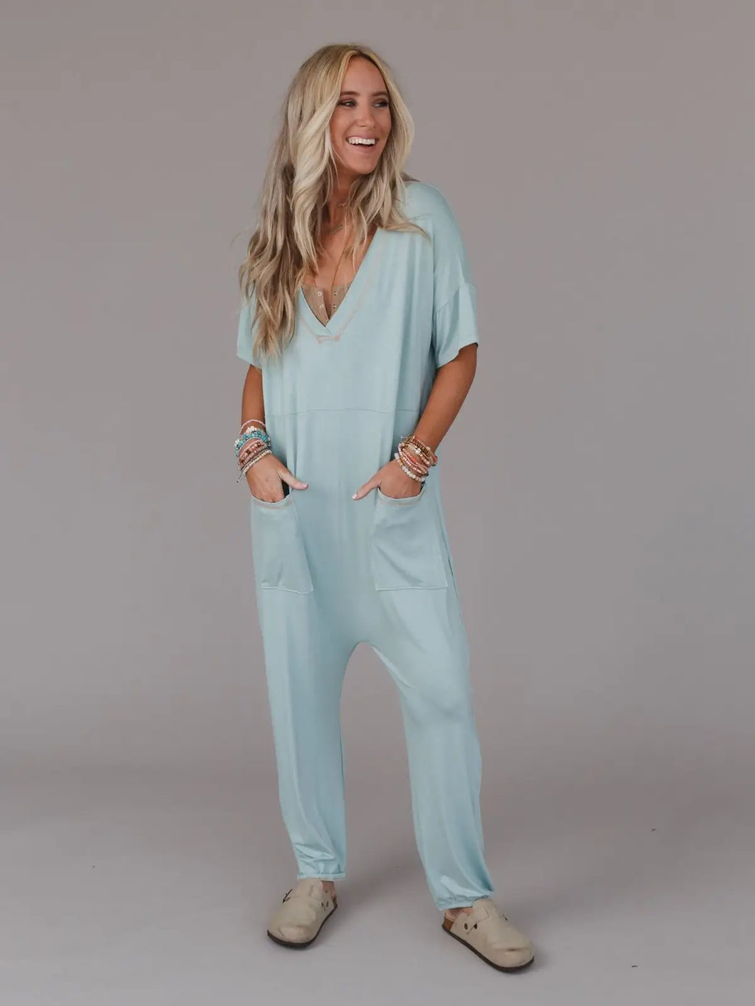 Seafoam Harem Jumpsuit