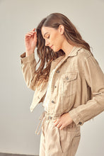 Load image into Gallery viewer, Taupe Denim Jacket
