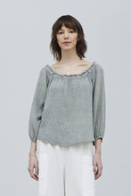 Load image into Gallery viewer, Washed Eucalyptus Blouse
